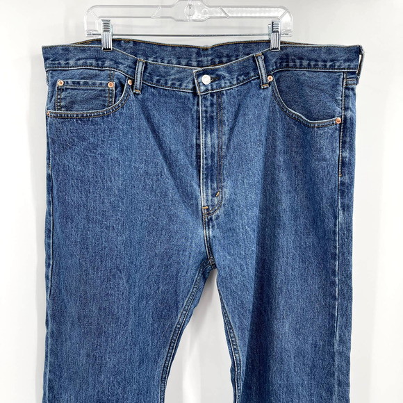 Levi's 505 REGULAR FIT MEN'S JEANS Medium Stonewash Non Stretch Size 44 x 32‎ - Picture 5 of 14